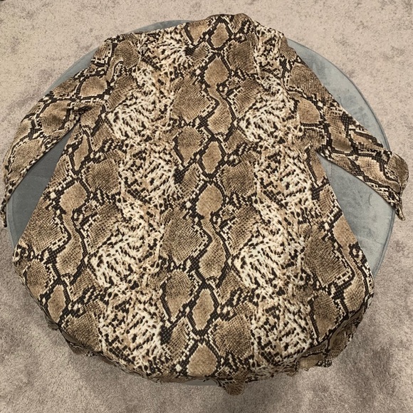 Snake Skin Button Down Dress - Picture 5 of 5